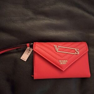 Red Victoria secret tech wallet. New